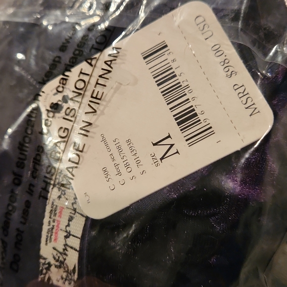 Free People Magic Hour Velvet Bodysuit in Deep Sea Combo Medium MSRP $98 FP108 - Picture 9 of 9